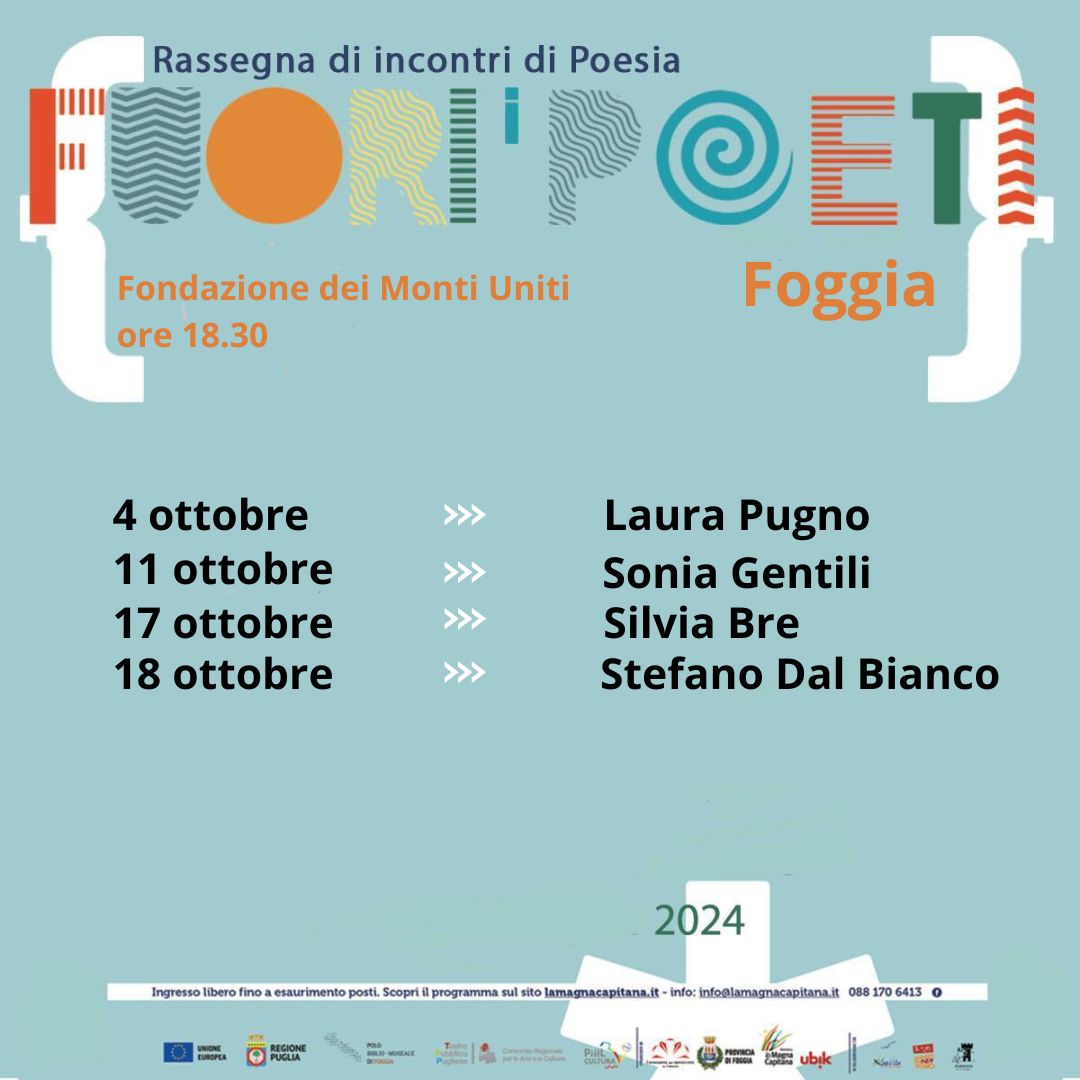 Fuori i poeti (Foggia), venerdì 11 ottobre – Antonio Bux presenta “Un giorno di guerra” di Sonia Gentili